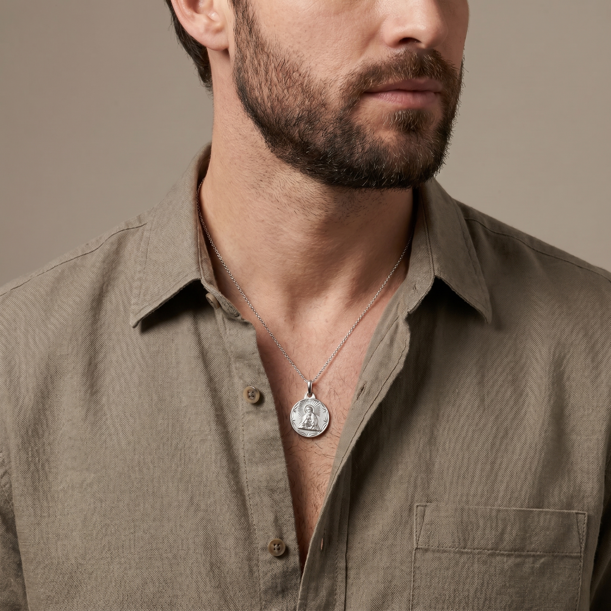Saint Medallion Pendant