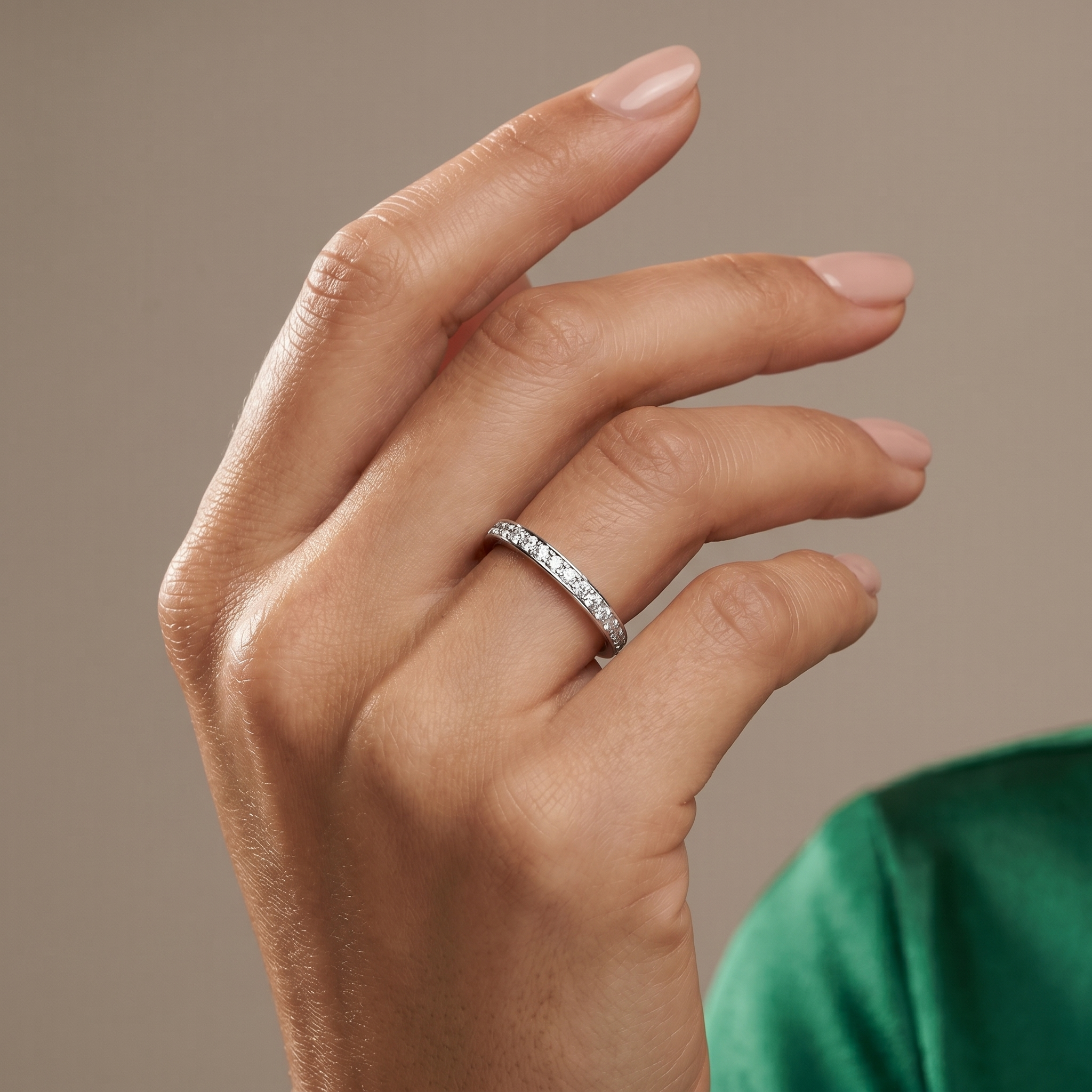 Pavé Diamond Wedding Band